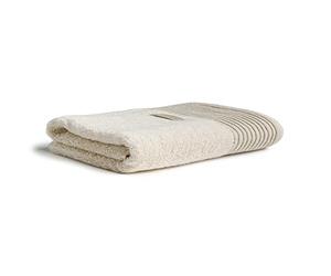 möve Wellness shower towel plain dye with chenille piping 80 x 150 cm made of 100 % cotton (Spinair), nature