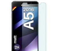 moex 2x OneFlow Anti Reflex armoured glass for Samsung Galaxy A5 (2016) Armoured film Glass film Matt | Display protective film from real glass | Best fit and optimal protection