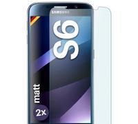 moex 2x OneFlow Anti Reflex armoured glass for Samsung Galaxy S6 Armoured film Glass film Matt | Display protective film from real glass | Best fit and optimal protection