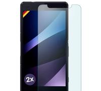 moex 2x OneFlow Anti Reflex armoured glass for Sony Xperia Z3 Compact Armoured film Glass film Matt | Display protective film from real glass | Best fit and optimal protection