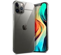 moex Aero Case, Compatible with Apple iPhone 12/12 Pro, Case Made of Silicone, Completely Transparent, Clear Mobile Phone Protective Case, Ultra Thin, Transparent Monochrome, Crystal-Clear