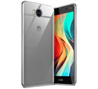 moex Aero Case, Compatible with Huawei Y6 (2017), Case Made of Silicone, Completely Transparent, Clear Mobile Phone Protective Case, Ultra Thin, Transparent Monochrome, Crystal-Clear