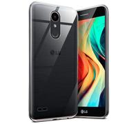 moex Aero Case, Compatible with LG K10 (2017), Case Made of Silicone, Completely Transparent, Clear Mobile Phone Protective Case, Ultra Thin, Transparent Monochrome, Crystal-Clear