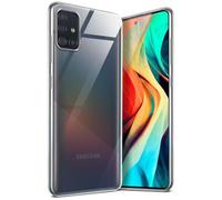 moex Aero Case, Compatible with Samsung Galaxy A51, Case Made of Silicone, Completely Transparent, Clear Mobile Phone Protective Case, Ultra Thin, Transparent Monochrome, Crystal-Clear