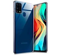 moex Aero Case, Compatible with Samsung Galaxy M31, Case Made of Silicone, Completely Transparent, Clear Mobile Phone Protective Case, Ultra Thin, Transparent Monochrome, Crystal-Clear
