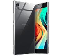 moex Aero Case, Compatible with Sony Xperia XA1, Case Made of Silicone, Completely Transparent, Clear Mobile Phone Protective Case, Ultra Thin, Transparent Monochrome, Crystal-Clear