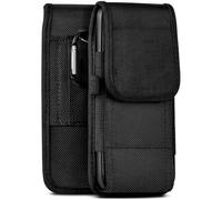 MoEx Agility Case for Nokia 105 (2019), Case with Belt Loop, Belt Bag with Carabine and Pen Holder, Outdoor Mobile Phone Case Made of Nylon, 360-Degree Full Protection, Black