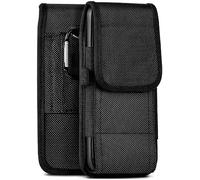 moex Agility Case for Umidigi Bison 2/2 Pro - Case with Belt Loop, Belt Bag with Carabiner + Pen Holder, Outdoor Mobile Phone Case Made of Nylon, 360 Degree Full Protection - Black