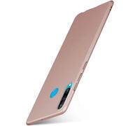 moex ALPHA Case compatible with Huawei P30 Lite/P30 Lite New Cover Thin | Ultra-Slim Mobile Cover - Metallic Protective Cover Mobile Cover, Matt Rose Gold