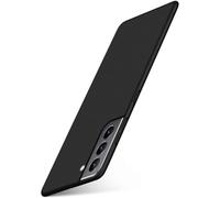 MoEx ALPHA Case compatible with Samsung Galaxy S21 Cover Thin | Ultra-Slim Mobile Cover - Metallic Protective Cover Mobile Cover, Matt Black