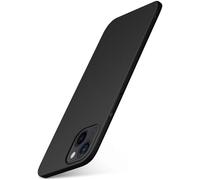 moex Alpha Case for Apple iPhone 15 Minimalist Shockproof and Lightweight, Thinnest Mobile Phone Case, Super Slim Protective Case, Ultra Air Hard Case Made of Plastic, Matt Black