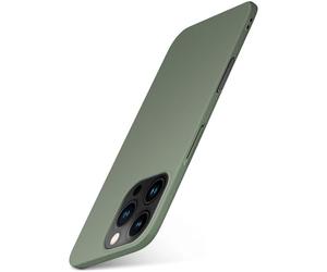 moex Alpha Case for Apple iPhone 16 Pro Case Ultra Thin Protective Case with Enhanced Camera Protection, Slim Protection Hard Case Back Cover, Thinner Mobile Phone Case Minimalist, Matte Olive