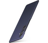 moex Alpha Case for Samsung Galaxy A55 5G Case Minimalist Shockproof and Lightweight, Thinnest Mobile Phone Case, Super Slim Protective Ultra Air Hard Case Made of Plastic, Matt Blue