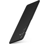 moex Alpha Case for Samsung Galaxy A55 5G Case Minimalist Shockproof and Lightweight, Thinnest Mobile Phone Case, Super Slim Protective Ultra Air Hard Case Made of Plastic, Matt Black
