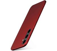 moex Alpha Case for Samsung Galaxy S23 FE Case Minimalist Shockproof and Lightweight, Thinnest Mobile Phone Case, Super Slim Protective Ultra Air Hard Case Made of Plastic, Matt Red
