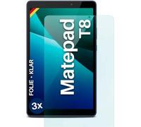 moex Clear Screen Protector Compatible with Huawei MatePad T 8, Crystal Clear, HD Screen Protector, Thin Scratch-Resistant Film, Pack of 3