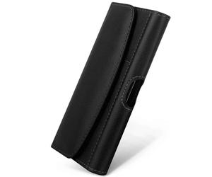 moex Comfortable Horizontal Case with Belt Clip Compatible with Honor 90 Lite, Universal Use with Belt Loop and Magnetic Closure, Black