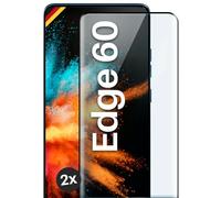 moex CurveProtect Tempered Glass Screen Protector for Motorola Edge 60, Full Screen Protector Rimless, Full Screen Completely Covered, Tempered Glass Screen Protector, Curved 3D Glass Film, Black