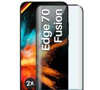 moex CurveProtect Tempered Glass Screen Protector for Motorola Edge 70 Fusion Full Screen Protector Rimless Full Screen Covered Tempered Glass Screen Protector Curved 3D Glass Film Black Pack of 2