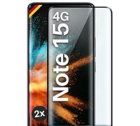 moex CurveProtect Tempered Glass Screen Protector for Redmi Note 15 (4G) Full Screen Protector Rimless, Full Screen Completely Covered, Tempered Glass Screen Protector Curved 3D Glass Film, Black