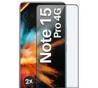 moex CurveProtect Tempered Glass Screen Protector for Redmi Note 15 Pro (4G) Full Screen Protector Rimless, Full Screen Completely Covered, Tempered Glass Screen Protector Curved 3D Glass Film, Black