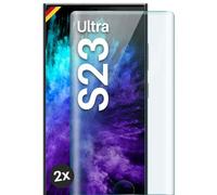 moex CurveProtect Tempered Glass Screen Protector for Samsung Galaxy S23 Ultra Full Screen Protector Rimless, Full Screen Completely Covered, Tempered Glass Screen Protector Curved 3D Glass Film