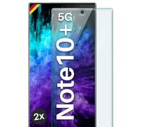 moex CurveProtect Tempered Glass Screen Protector for Samsung Note 10 Plus (4G/5G) Full Screen Protector Rimless, Full Screen Completely Covered, Curved 3D Glass Film, Clear, Pack of 2