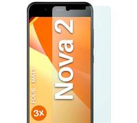 moex FlexProtect Matte Screen Protector for Huawei Nova 2 Screen Protector Film Matt Against Reflections, Anti-Reflective Mobile Phone Film with Sun Protection, Compatible with Any Mobile Phone Case