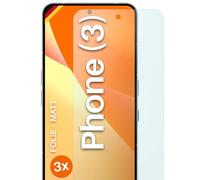 moex FlexProtect Matte Screen Protector for Nothing Phone (3) Screen Protector Film Matte Against Reflections, Anti-Reflective Mobile Phone Film with Sun Protection, Compatible with Any Mobile Phone