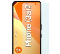moex FlexProtect Matte Screen Protector for Nothing Phone (3a) Pro Screen Protector Film Matte Against Reflections, Anti-Reflective Mobile Phone Film with Sun Protection, Compatible with Any Mobile
