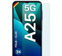 moex FlexProtect Screen Protector Compatible with Samsung Galaxy A25 5G Screen Protector Only 0.2 mm Thin HD Ultra Clear and Extra Scratch-Resistant - Pack of 3