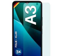 moex FlexProtect Screen Protector Compatible with Xiaomi Redmi A3 Screen Protector Only 0.2 mm Thin Film for the Display, HD Ultra Clear and Extra Scratch-Resistant - Pack of 3