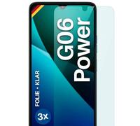 moex FlexProtect Screen Protector for Motorola Moto G06 Power Screen Protector Ultra Clear HD 0.2 mm Compatible with Any Case, Bubble-Free, Mobile Phone Film, Extra Scratch-Resistant, Pack of 3