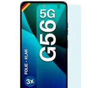 moex FlexProtect Screen Protector for Motorola Moto G56 5G Screen Protector Ultra Clear HD 0.2 mm Compatible with Any Case, Bubble-Free, Mobile Phone Film, Extra Scratch-Resistant, Pack of 3