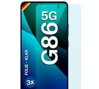 moex FlexProtect Screen Protector for Motorola Moto G86 5G Screen Protector Ultra Clear HD 0.2 mm Compatible with Any Case, Bubble-Free, Mobile Phone Film, Extra Scratch-Resistant, Pack of 3