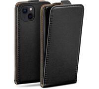 moex Flip Case for Apple iPhone 14 Plus Case Foldable 360 Degree Full Protection Vegan Leather Flip Case Phone Case with Vertical Flap Magnetic - Black