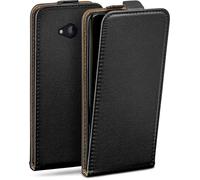 moex Flip Case for Microsoft Lumia 640 Foldable with 360 Degree Protection, Mobile Phone Case with Screen Protector, PU Leather Mobile Phone Case, Flip Case Cover, Flip Case, Black
