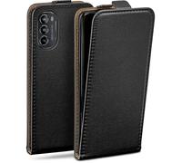 moex Flip Case for Motorola Moto G82 5G Case Foldable 360 Degree Full Protection Flip Case Vegan Leather Mobile Phone Case with Vertical Flap Magnetic - Black