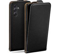moex Flip Case for Samsung Galaxy A54 5G, Phone Covers Foldable 360 Degree Full Protection Vegan Leather Flip Mobile Case with Vertical Flap Magnetic - Black