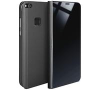 moex Huawei P10 Lite | Premium Transparent Mirror Case 360° Full Protection Case Flip Cover - Anthracite