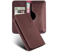 moex Mobile Phone Case for Xiaomi 14T Pro, Foldable Case with Card Slot, Vegan Leather, Flip Case for Insertion, 360 Degree Protection Flip Case Mobile Phone Case - Wine Red