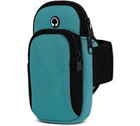 moex Mobile Phone Case Jogging for iPhone 16e Sports Armband Mobile Phone Made of Neoprene, Mobile Phone Holder Arm for Running Sports Armband Running Armband with 2 Compartments Running Bag Jogging