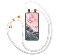 moex Mobile Phone Chain for Redmi Note 14 Pro+ 5G, Removable Case with Strap, Mobile Phone Case with Chain for Hanging, Mobile Phone Strap Cord Neck Case, Necklace Mobile Phone Neck Strap, White