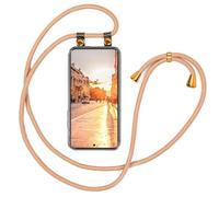 moex Mobile Phone Chain for Redmi Note 14 Pro+ 5G, Removable Case with Strap, Mobile Phone Case with Chain for Hanging, Mobile Phone Strap Cord Neck Case, Necklace Mobile Phone Neck Strap, Gold