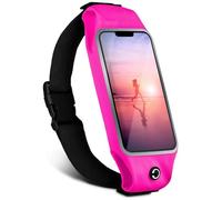 moex Mobile Phone Running Belt for Huawei Nova 12s Running Bag Jogging Bag Waterproof Slim Running Belt Flexible with Viewing Window Running Belt for Jogging Bum Bag Sports Pink