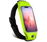 moex Mobile Phone Running Belt for Huawei Pura 70 Running Bag Jogging Bag Waterproof Slim Running Belt Flexible with Viewing Window Running Belt for Jogging Bum Bag Sports Neon Green