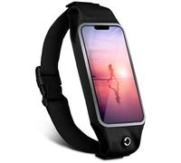 moex Mobile Phone Running Belt for OnePlus 13R Running Bag Jogging Bag Waterproof Running Belt Touch Window Lightweight Running Belt Mobile Phone Case for Jogging Bum Bag Sports Black