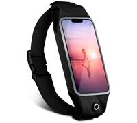 moex Mobile Phone Running Belt for Poco X7 Pro Running Bag Jogging Bag Waterproof Running Belt Touch Window Lightweight Running Belt Mobile Phone Case for Jogging Bum Bag Sports Black