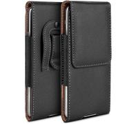 moex Plug Case for Doro Aurora A10 Case with Belt Clip, Mobile Phone Belt Bag, PU Leather, Mobile Phone Case for Inserting, Leather Case Belt Protective Cover, Slip Case, Black