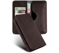 moex Purse Case for OnePlus 15, Mobile Phone Case with Wallet, Flip Case Made of PU Leather with Card Slot, Flip Case Protective Cover, 360 Degree All-Round Protection, Booklet Leather Case, Brown